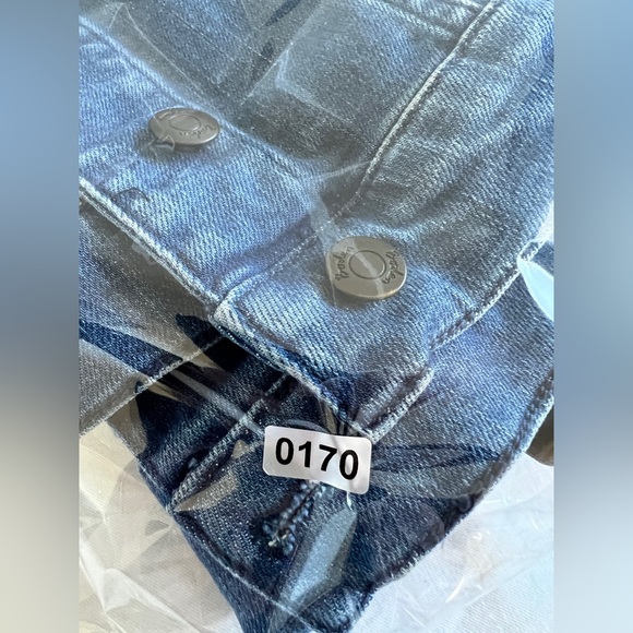 Boden Cotton Crop Blue Jean Denim Jacket Boho Y2K style 4 S - Picture 9 of 9